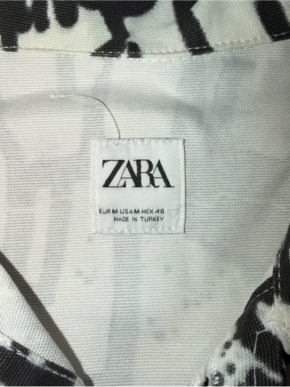 Zara Graffiti Print Overshirt Shirt Jacket M‎ Streetwear Supreme CDG Inspired - Picture 7 of 11